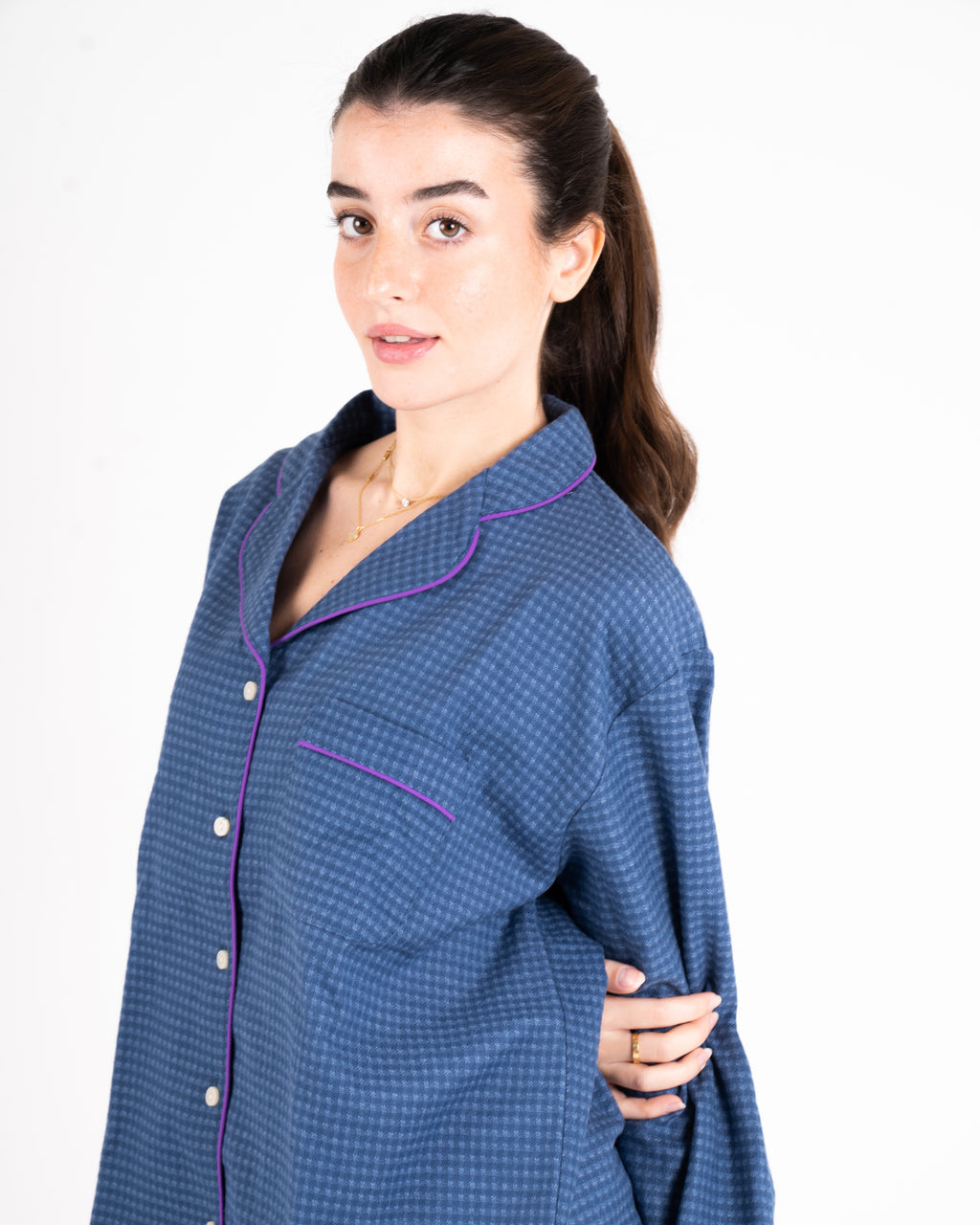 Blue Lilac Pyjama Set