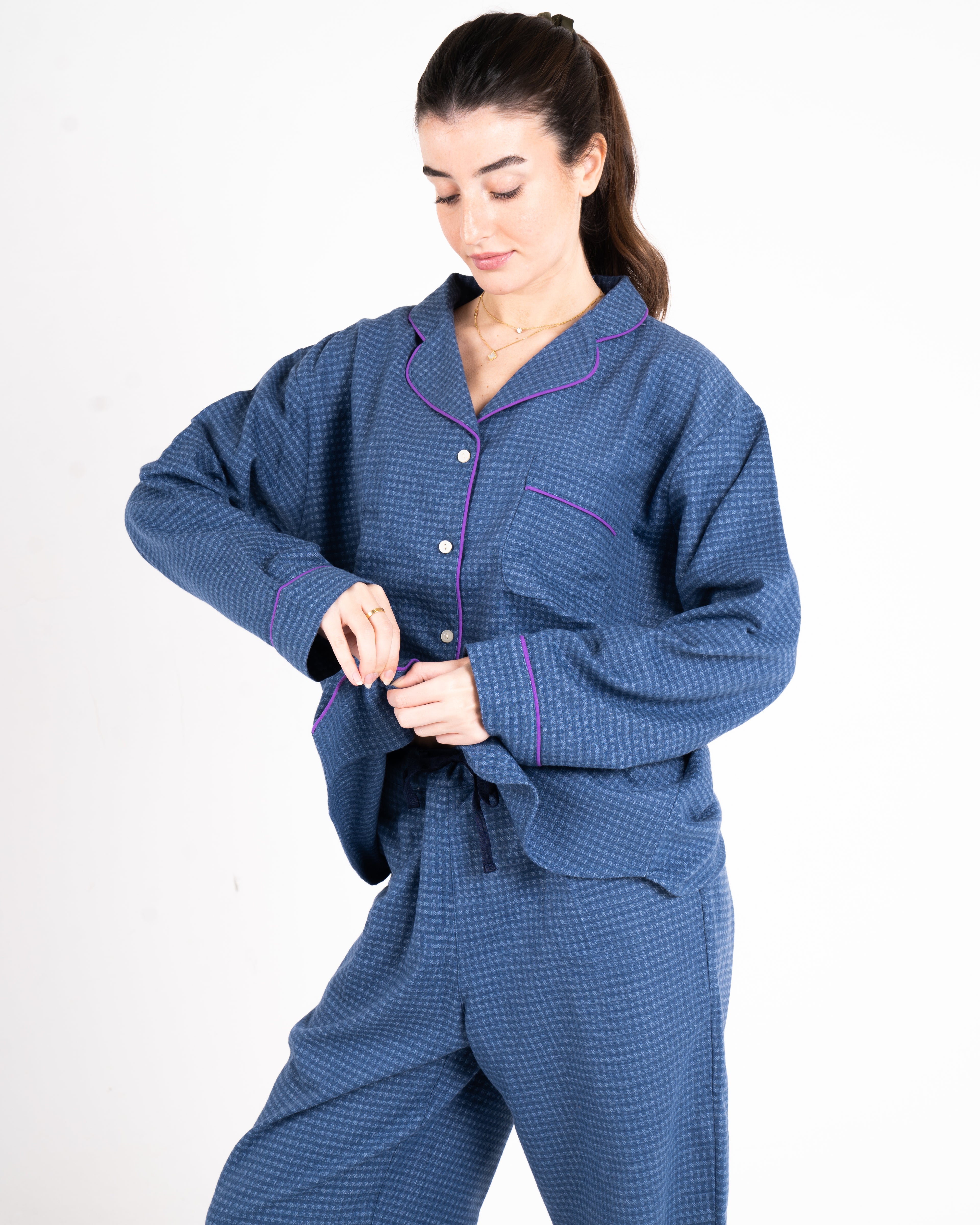 Blue Lilac Pyjama Set
